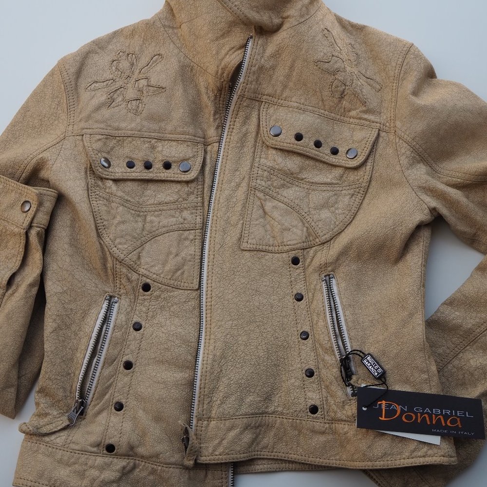 NWT - Sigillo Di Garanzia Italian Leather Jacket